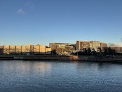 A view of the council buildings from the River Orwell in Ipswich